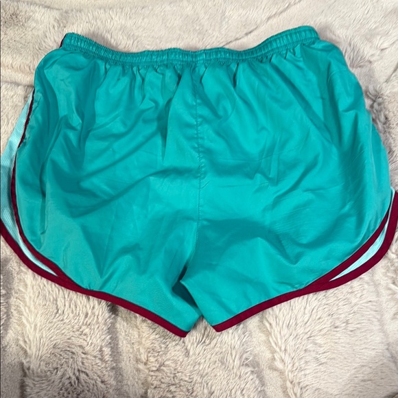 Nike Teal and Maroon Athletic Shorts - Picture 4 of 4